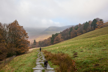 Mountains, Fields and Forests, Edale, Peak District, England, UK