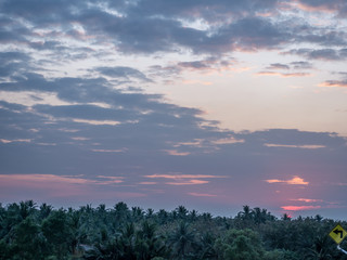 Obraz premium sunset in the mountains