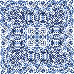 Antique azulejo tiles patchwork.