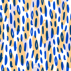 Abstract hand drawn seamless pattern