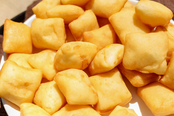 Traditional Kazakh (Asian) baursak dish