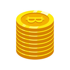The best Bitcoin icon, illustration vector. Suitable for many purposes.