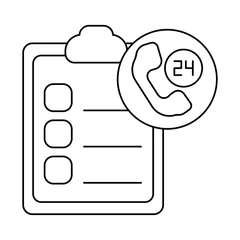 Fotobehang clipboard with paper sheets , line style icon © djvstock