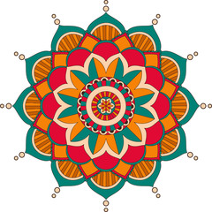 Background template with mandala pattern design