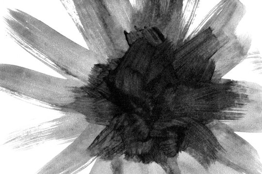 covid-19,look alike covid19, Water color coloring,Black watercolorblack and white flowers