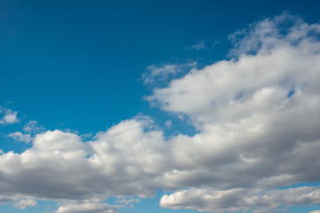 Fototapeta premium View of blue sky with clouds