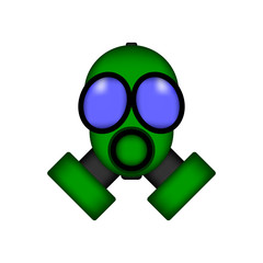 Obraz premium Gas mask icon.