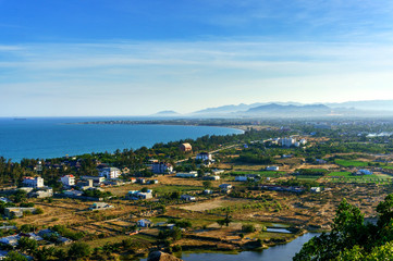 General view,Ninh Chu beach, Phan Rang city, Vietnam