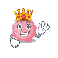 A Wise King of anaplasma phagocytophilum mascot design style