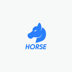 modern horse logo vector illustration