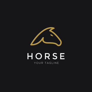 modern horse logo vector illustration
