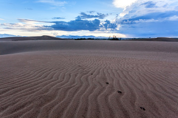 Farmous travel location, Nam Cuong sand hill, Phan Rang city, Ninh Thuan province, Vietnam