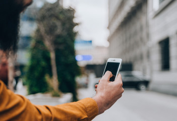 Trendy attractive man