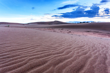 Farmous travel location, Nam Cuong sand hill, Phan Rang city, Ninh Thuan province, Vietnam
