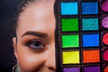 Stylish makeup artist