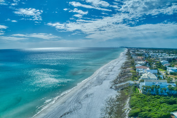 Another Beautiful but Deserted 30A Beach Scene 