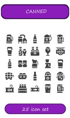 canned icon set