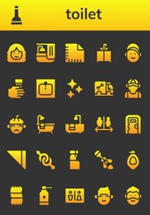 toilet icon set