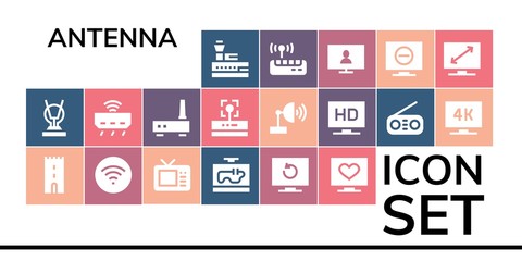 antenna icon set