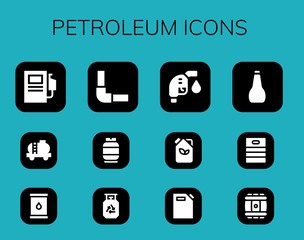 petroleum icon set