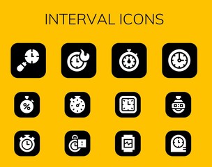 interval icon set