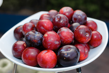 fresh fruit in a plate catering, healthy vegetarian food, catering