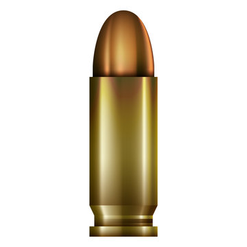 9mm bullet in full color