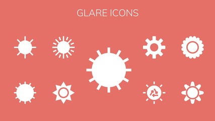 glare icon set