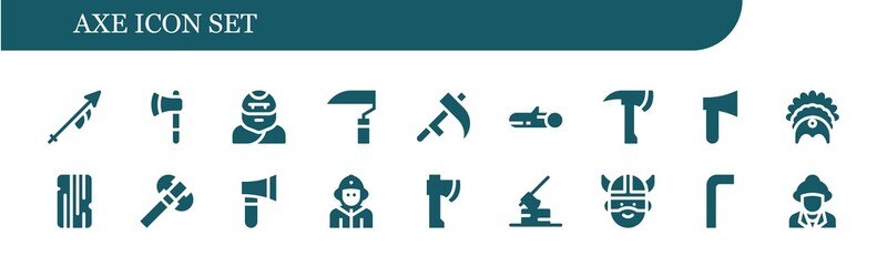 axe icon set