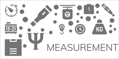 measurement icon set