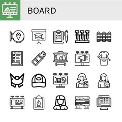 board icon set