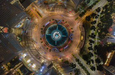 Top view of Fountain of Wealth