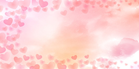 バレンタイン　ハート　母の日　背景