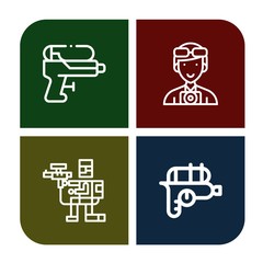 Set of shooting icons