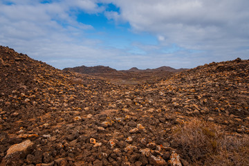 Lobos Island, Spain - october 2019. Isla De Lobos Lobos Island a largely unhabited volcanic island off the coast of Corralejo, Fuerteventura