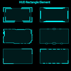 Set of hud rectangle elements,Futuristic Sci Fi Modern User Interface Set.hud rectangle elements,head up display,hud elements