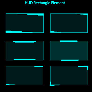 Set of hud rectangle elements,Futuristic Sci Fi Modern User Interface Set.hud rectangle elements,head up display,hud elements