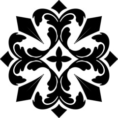 Simple Mandala Shape for Coloring. Vector Mandala. Floral. Flower. Oriental. Book Page. Outline.Creative mandala design