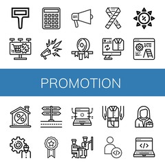 promotion icon set