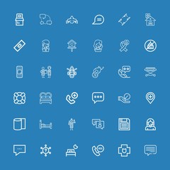 Editable 36 help icons for web and mobile