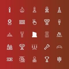 Editable 25 one icons for web and mobile