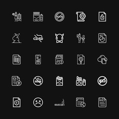 Editable 25 bad icons for web and mobile