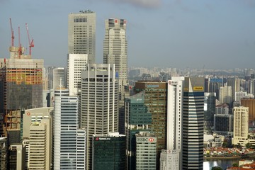 Obraz premium huge office building in singapore