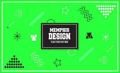 Memphis Pattern Background