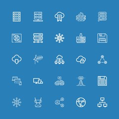 Editable 25 computing icons for web and mobile