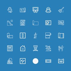 Editable 25 floor icons for web and mobile