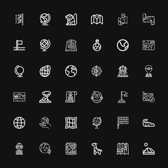 Editable 36 africa icons for web and mobile