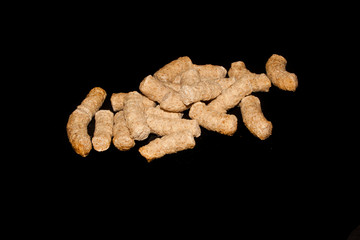 dry bread isolated on white background