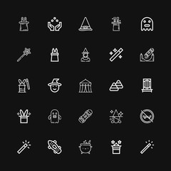 Editable 25 trick icons for web and mobile