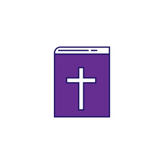 Bibble book outline easter icon